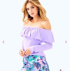 Lilly Pulitzer Augustus Off The Shoulder Ruffle